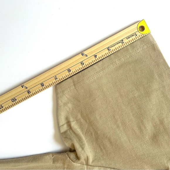 WXYZ Short Sleeve Tan Tee Shirt Cotton Boxy Utility Men's Extra Large XL NWT - Picture 6 of 9